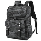 Vintage Backpack Travel Laptop Backpack with usb Charging Port for Women & Men College Backpack Fits 15.6 Inch Laptop Camouflage Gray (Camo&gray)