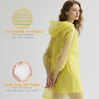 6 & 20 & 50 Pack Disposable Rain Ponchos for Adults (Yellow / 20 Pack)