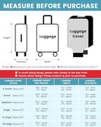 Travelkin Clear Luggage Cover For Suitcase (Clear luggage cover / 2. Small)