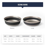 Detour Stainless Steel Collapsible Bowl (Bombay Brown / Large)