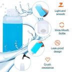 8oz Leak Proof Plastic Bottles with Caps (Translucent / 8oz)