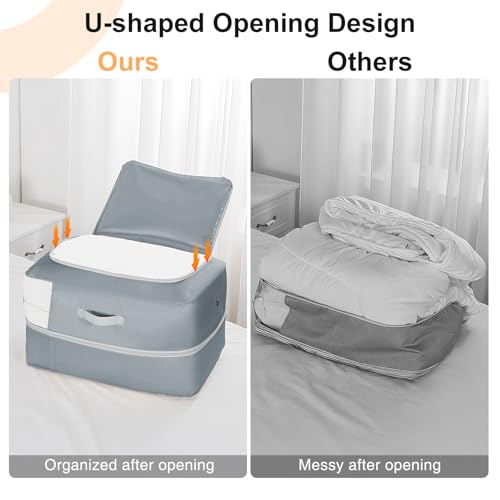 Comforter Storage Bag (Grey / 110L (2-Layer Compression))
