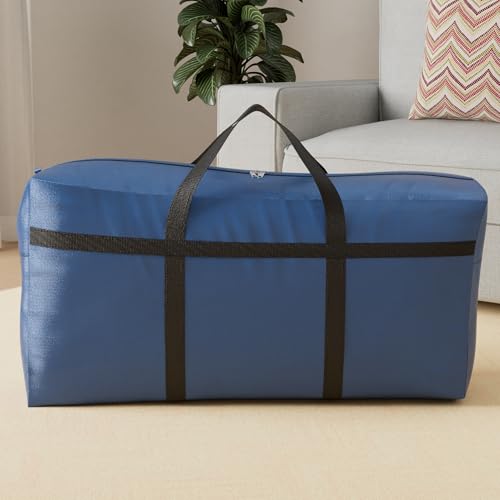 Extra Large Storage Duffle Bag (370L - 56"l x 15"w x 27"h / Blue)