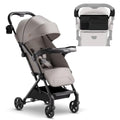 Lithe V2 Lightweight Travel Stroller with Organizer Included (Khaki)