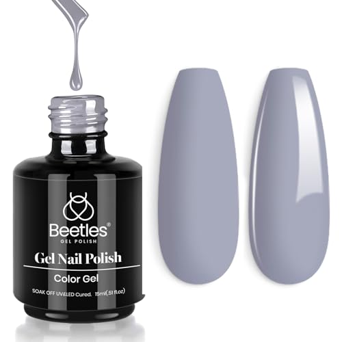 Beetles Grey Gel Nail Polish (N - Creme Grey | Whale Gray)