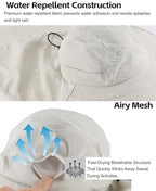 UPF 80+ Sun Hat for Men Women Wide Brim Sun Hat with Neck Flap Summer Safari UV Protection Gardening Fishing Hat Light Grey (Light Grey)