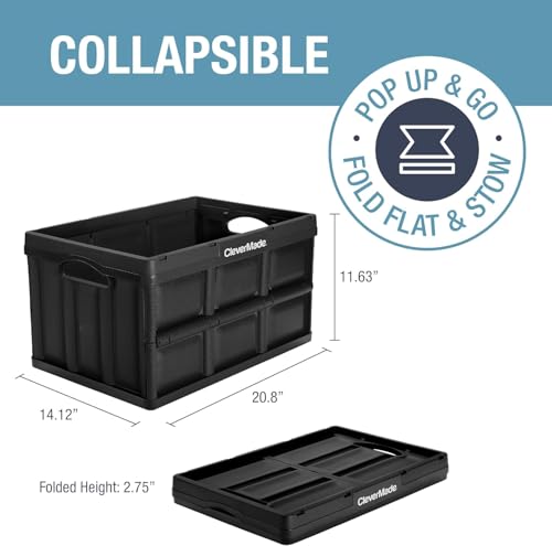 Collapsible Storage Bins (Obsidian / 46l - 3 Pack)