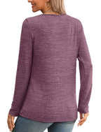 Women's Tops Tees & Blouses Fall Tunics Lace Long Sleeve Shirts Maroon 2XL (XX-Large / Maroon)