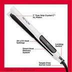 Crystal C + Ceramic Digital Hair Flat Iron (1 inch)