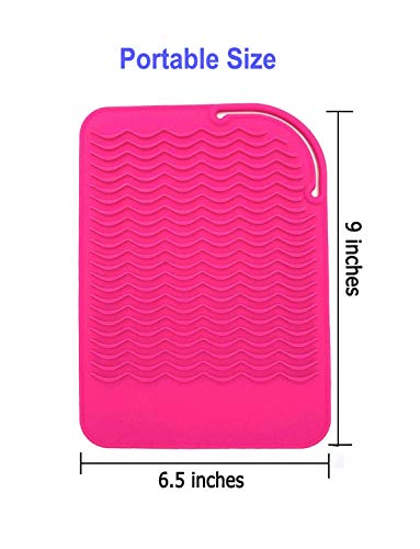 Heat Resistant Mat for Curling Iron (Pink)