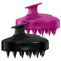 2 Pack Large Scalp Massager Scrubber Shampoo Brush for Hair Growth (Purple & Black)