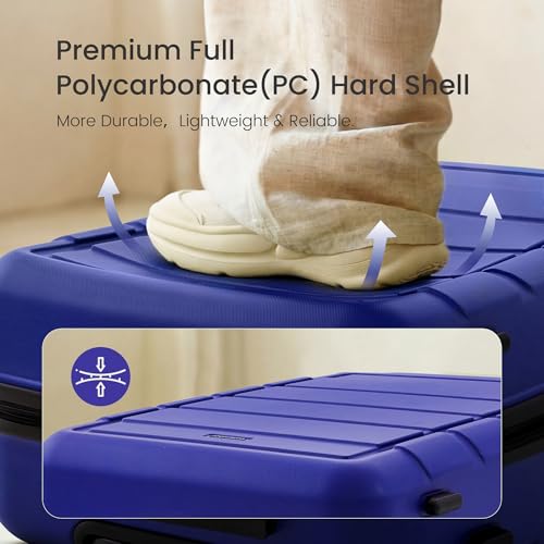 G Series Luggage set 4pcs (Royal Blue / 4-Piece Set (16/20/24/28in))