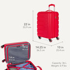 Signature Hardside Expandable Carry (Carry-On 19-Inch / Red)
