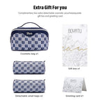 Travel Makeup Bag Cosmetic Bags for Women (D-5-Deep Blue)