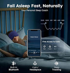 Luxury Bluetooth 5.4 Sleep Mask for Adults (Indigo)