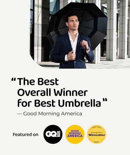 Repel Windproof Travel Umbrella (Onyx)