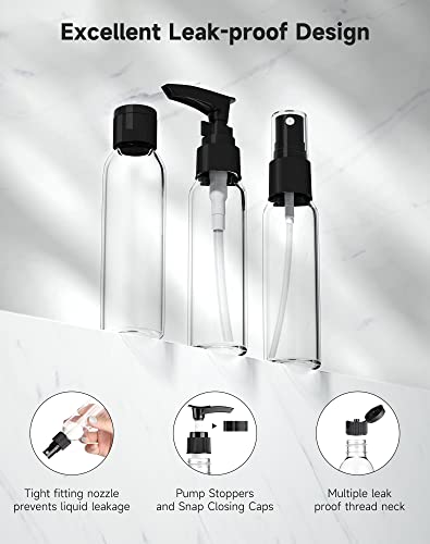 Travel Bottles Kits (Black)