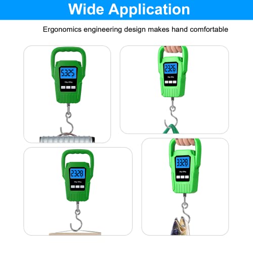 Digital Fish Scale Hanging Scale Fishing Scale (Green)