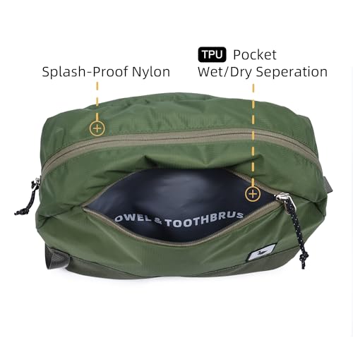 Travel Toiletry Bag 5L (Medium Olive / 5L)