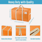 10 Pack Heavy Duty Moving Bags (10 Pack / Seasonal Autumn Orange)