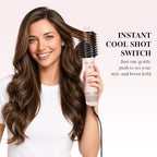 4 in 1 Blow Dryer Brush Set with Cool Shot Button (Pink)