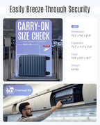 Carry On Luggage 22x14x9 Airline Approved (Royal Blue)