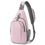 Sling Bag for Men Women (Pink)