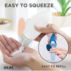 Leak Proof Travel Bottles (3oz 4pc - All White)