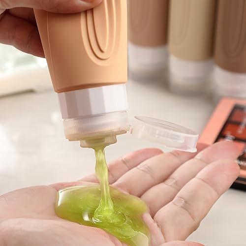 Travel Bottles for Toiletries (Cream)