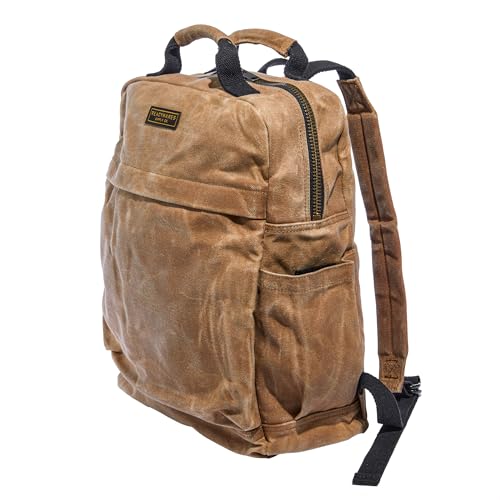 Backpack Durable Waxed Canvas Rucksack with Laptop Sleeve