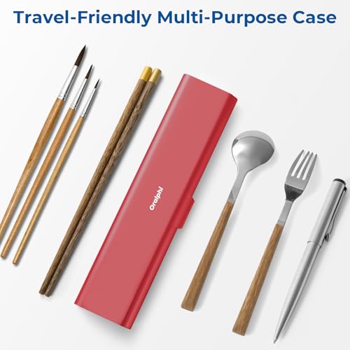 Wider Aluminum Toothbrush Travel Case (Red / 1 Pack (Large))