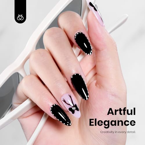 Beetles Black Gel Polish (G - Creme Black | Hema-Free Silent Charm)