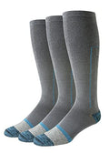 Men's Knee High Graduated Compression Socks for Circulation (8-12 / Grey)