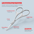 Premium Beard & Mustache Set with Beard scissors for men (5.5" Beard & Mustache Scissors / Dark Blue)