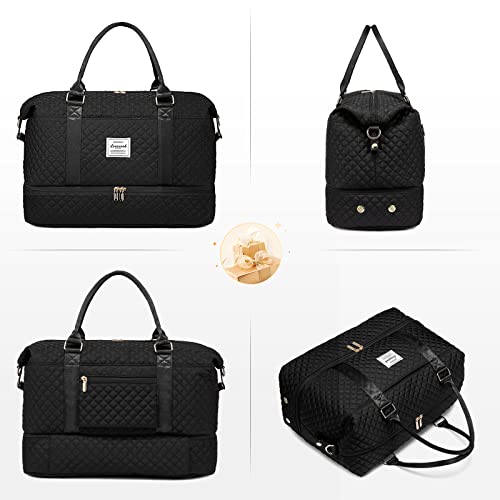 Travel Duffle Bag (Black / Large-2 Pcs)