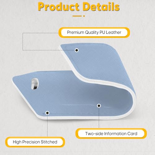 2 Pack Luggage Tags for Suitcases Airplane Travel Essentials (Cross Blue)