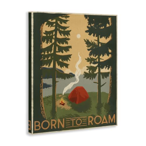 Born to Roam Rustic Forest (48"L x 36"W / Unframed)