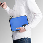 Portable Electronic Organizer Case (C-Royal Blue-Green / Single Layer)
