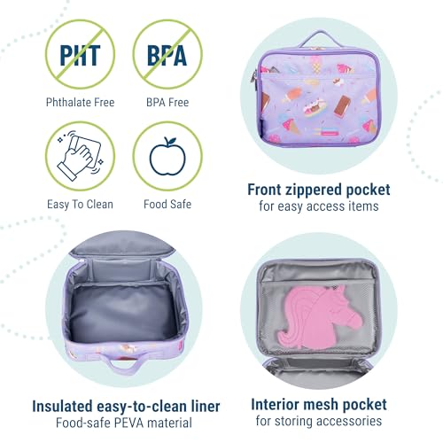Kids Insulated Lunch Box (9.75 x 7 x 3.25 inches / Sweet Dreams)