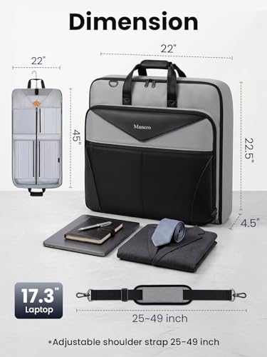Garment Bags for Travel Fits 5 Suits