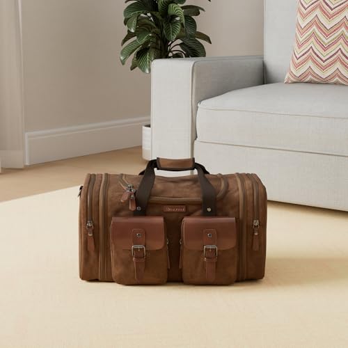 Waxed Canvas Duffle Bag (Vintage Dark Brown / X Large-60L Duffle Bag)