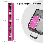 10 Tier Slim Hanging Shoe Organizer (Pink / 1-Pack)