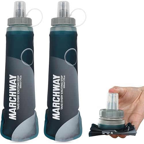 Soft Hydration Flask with Wide Mouth (Blackish Green / 500 ml / 17 oz)