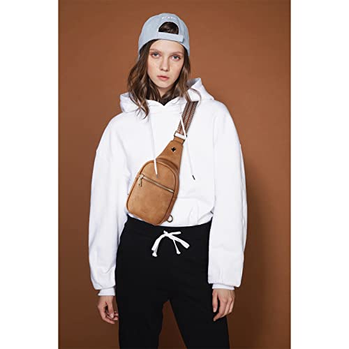 Crossbody Bags for Women PU Leather Cross Body Sling Bag for Woman Travel Camel Brown (2-camel Brown)