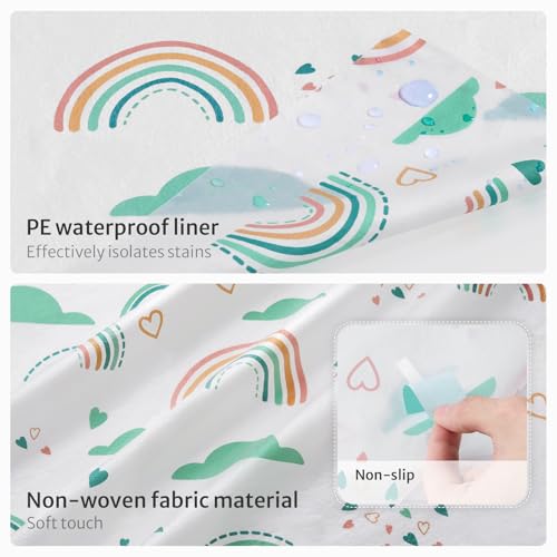 30 Pcs Toilet Seat Covers Disposable for Toddlers & Adults (Rainbow / 30Pack)