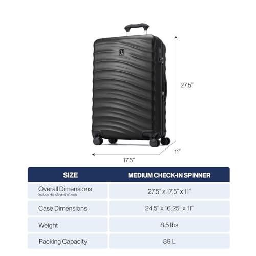 Maxlite Air V2 Hardside Expandable Checked (Checked Medium 25-Inch / Black)