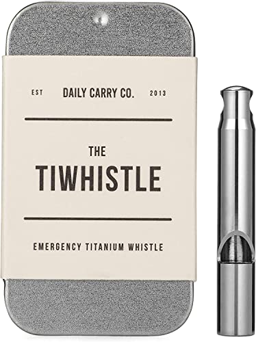 TiWhistle Titanium Emergency Whistle (Polished)