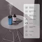 Waterless Essential Oil Diffuser Aromatherapy Scent Diffusers for Home Large Room (Blue)