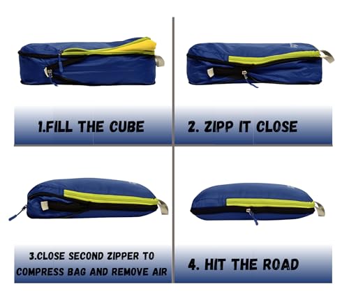 Compression Packing Cubes Set (Deep Blue / 6Piece)