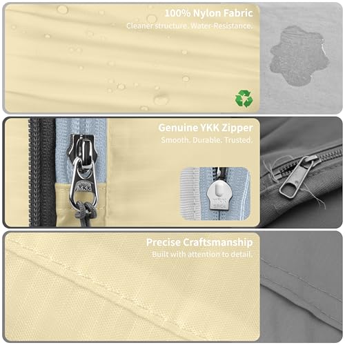 Compression Packing Cubes for Travel (Vanilla Cream / 6PCS)